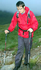 Lake District 24 Peaks Challenge - descending via The Band to Great Langdale