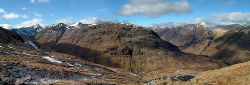 Bidean and Glencoe panorama