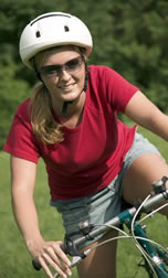Cycling for aerobic exercise and to build up the leg muscles