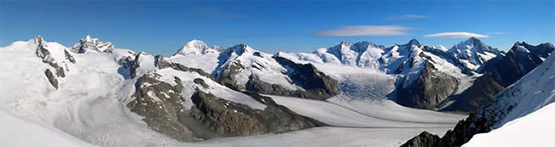 Aletsch Glacier and Konkordia Platz - Bernese Oberland
