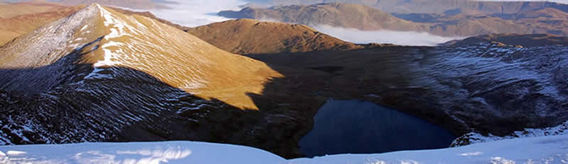Red Tarn from Helvellyn summit
