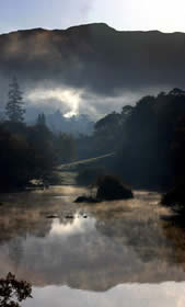 Early morning mist above Rydal Water