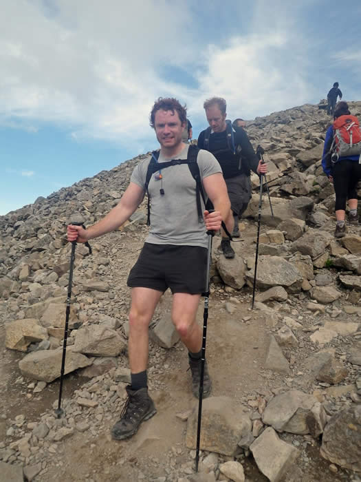 Heading down from Scafell Pike summit